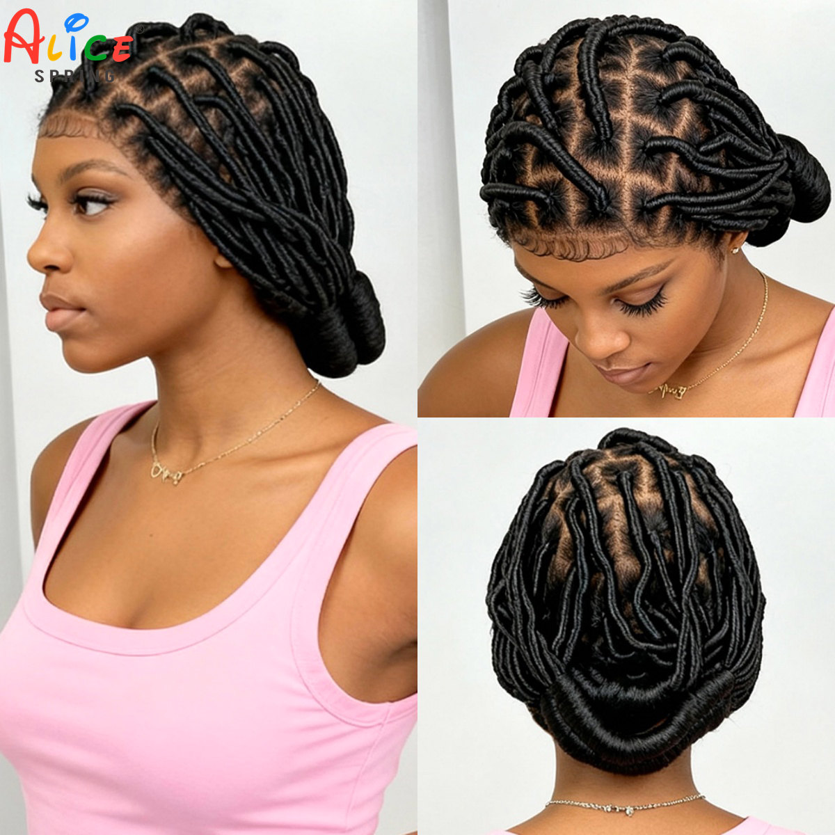 Bantu Braided Wigs Synthetic F - огляд і ціна Synthetic Braided Wigs For Black Women