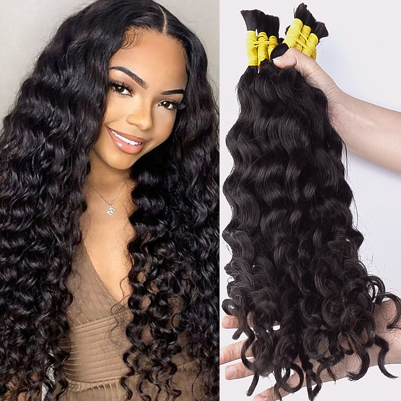 Super French Bulk Human Braidi - огляд і ціна Water Wave Bulk Human Hair For Braiding