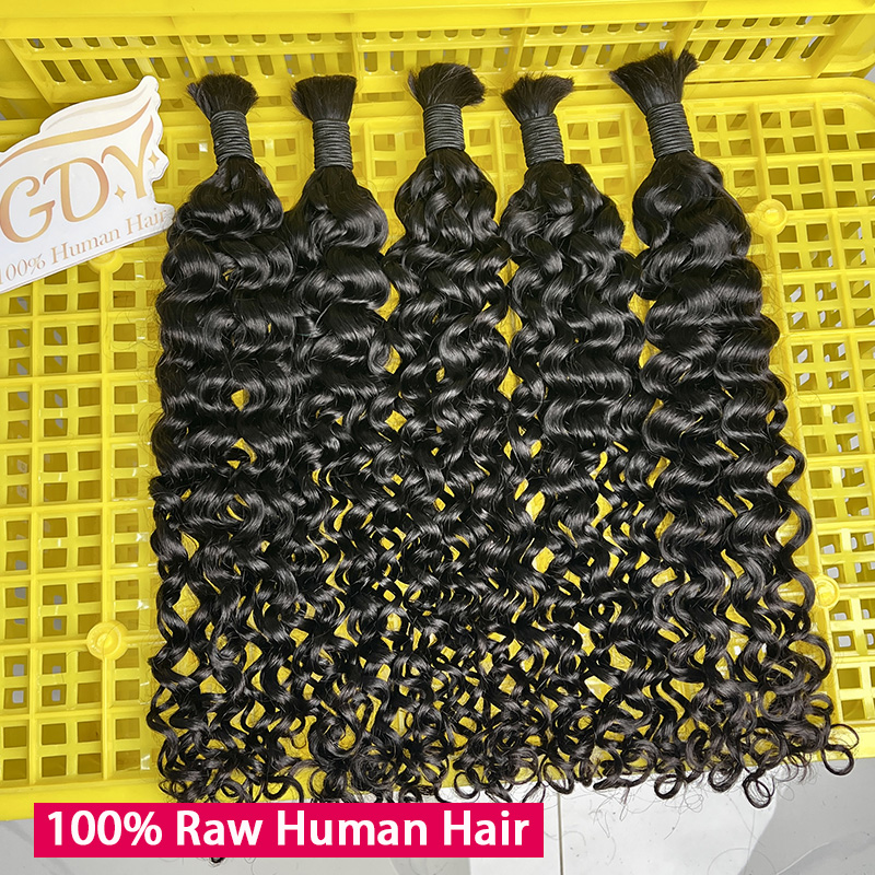 100% Human Hair Bulk for Braid - огляд і ціна Water Wave Bulk Human Hair For Braiding