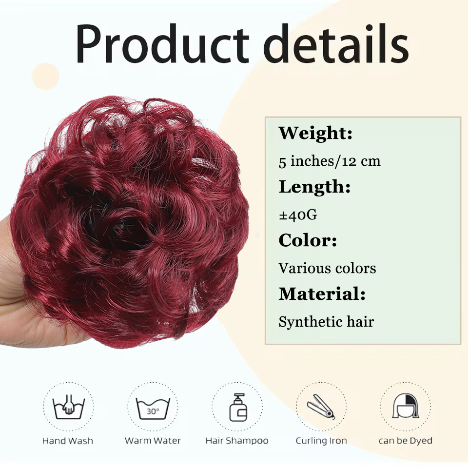 AOSIQUEE Synthetic Chignon Mes - огляд і ціна Claw Clip Messy Bun Hair Piece