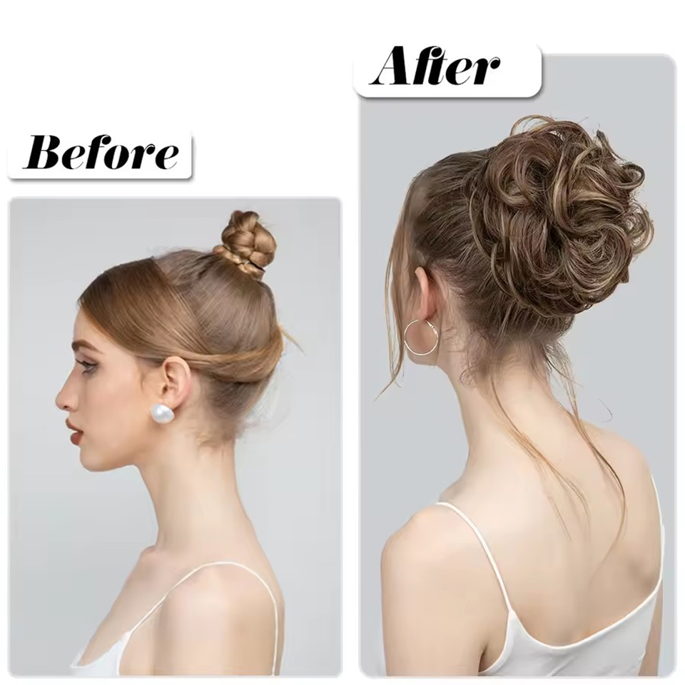 AOSIQUEE Synthetic Chignon Mes - огляд і ціна Claw Clip Messy Bun Hair Piece