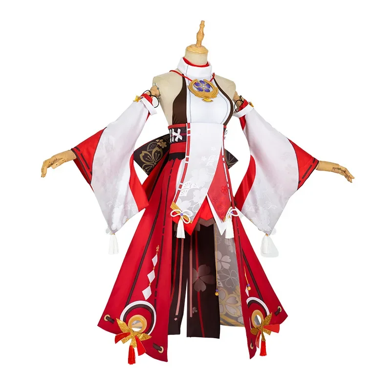 Yae Miko Cosplay Costume Game  - огляд і ціна Synthetic Wigs