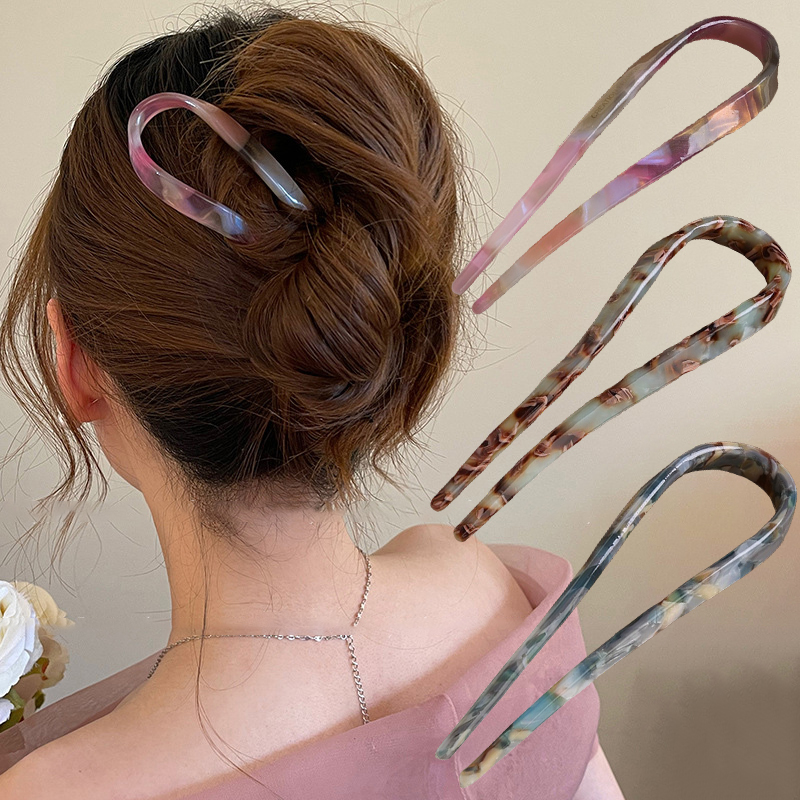 U-Shaped Hair Sticks Acetate A - огляд і ціна Hair Bundles