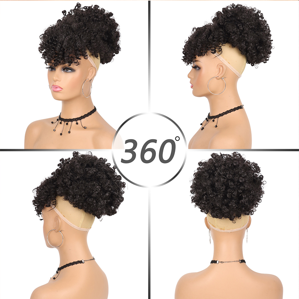Afro Puff Drawstring Ponytail  - огляд і ціна Drawstring Afro Curly Puff Ponytail